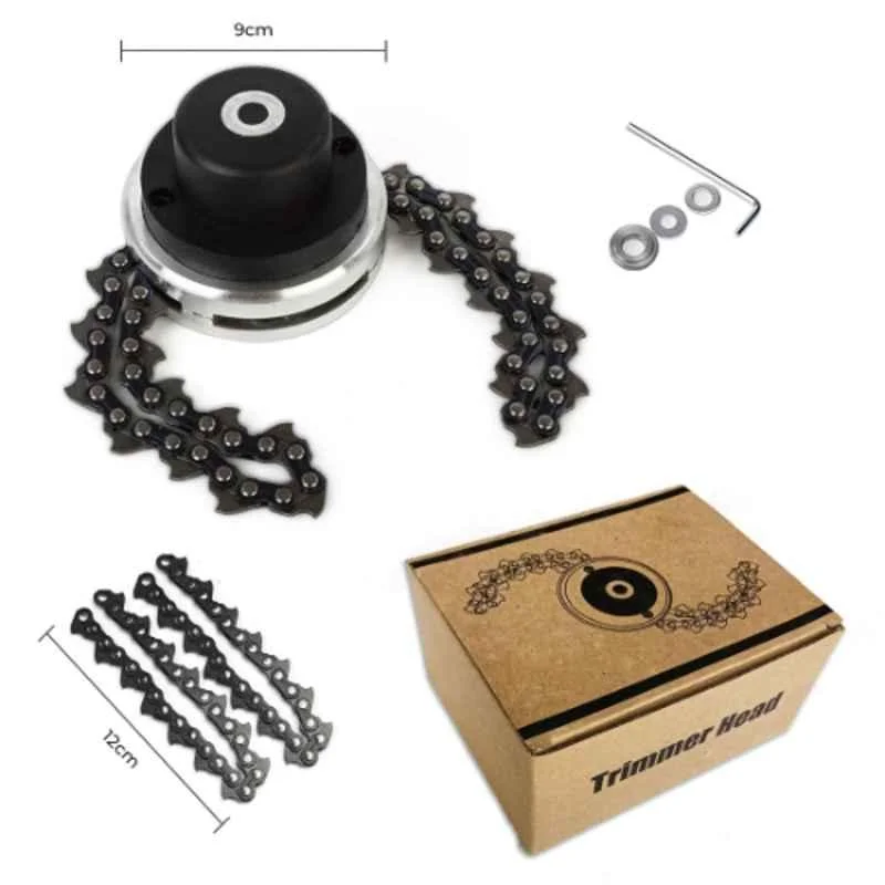 Greenleaf  Chain Steel Trimmer Head for Brush Cutter