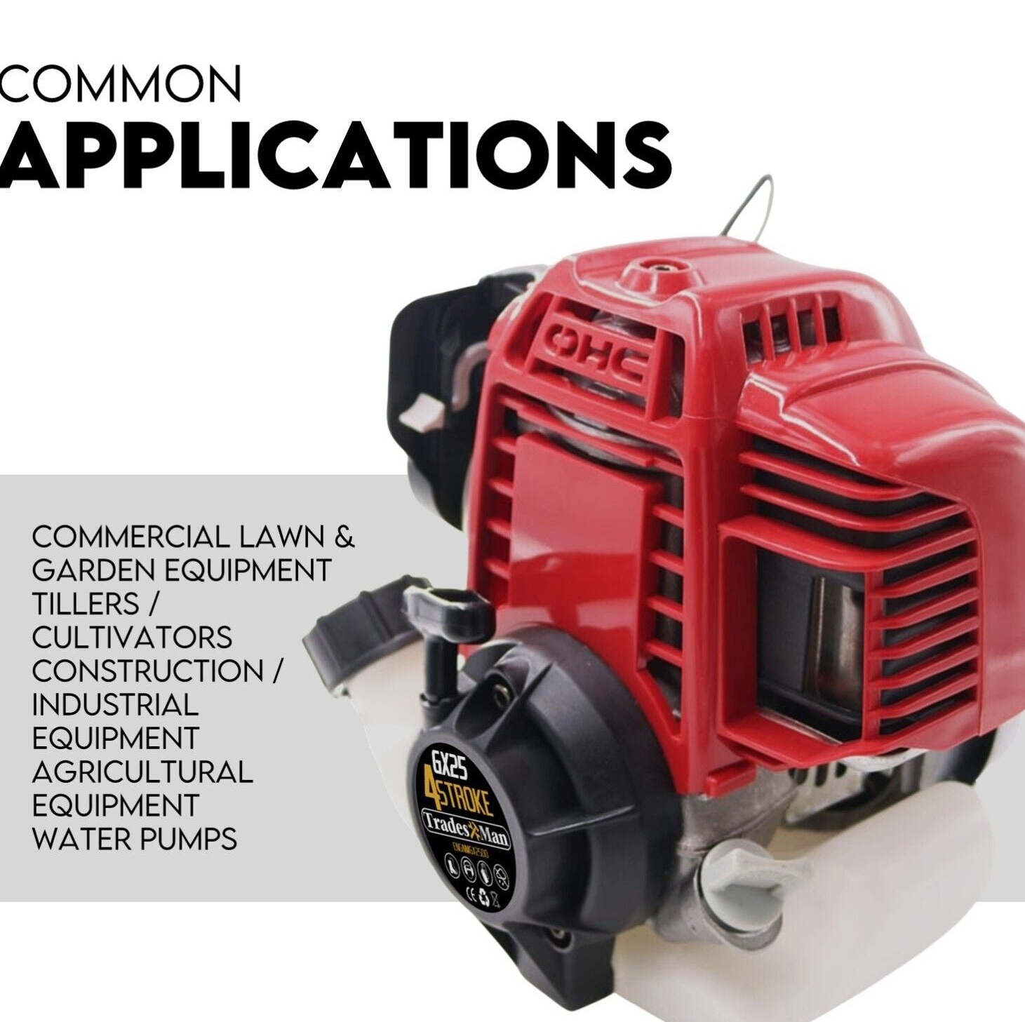 Replacement 4-Stroke Engine Motor for Honda GX25 Brush Cutter and Trimmer