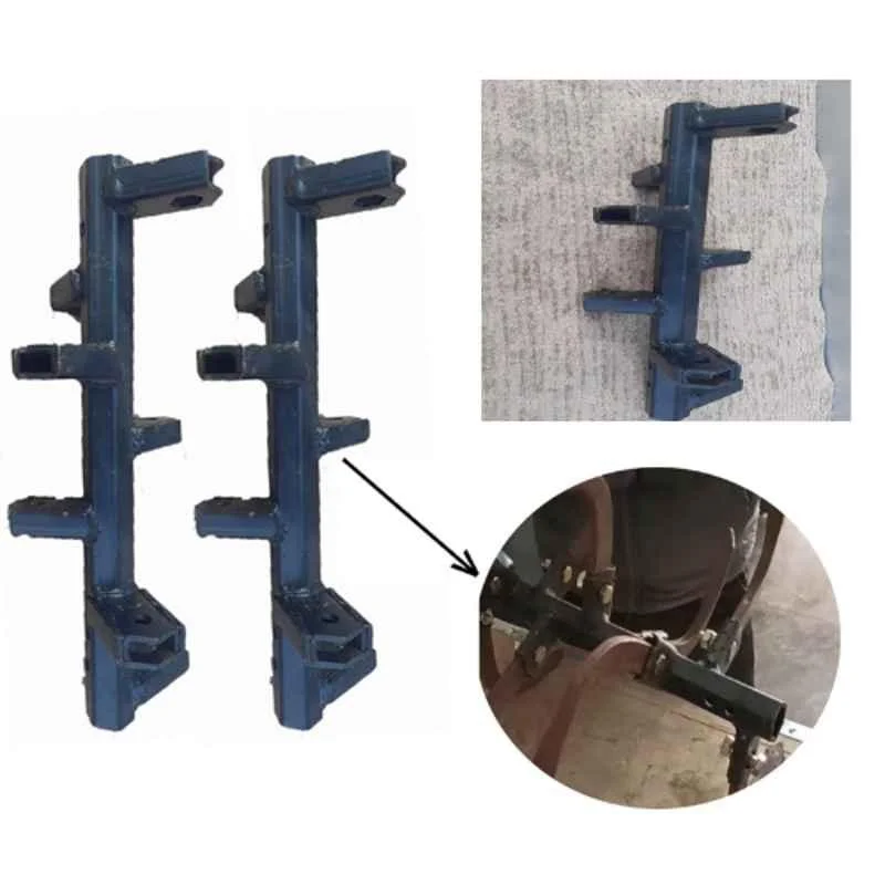 Greenleaf Iron Galvanized Finish Black Deep Tilling Rotary for 7 & 9HP Petrol Weeder & Tiller