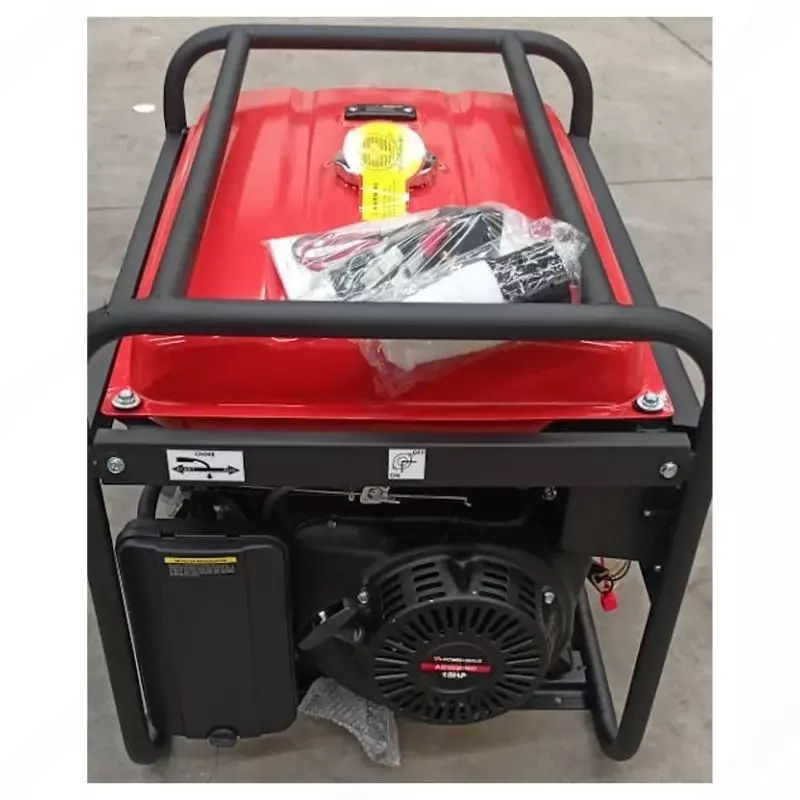 Heavy Duty 5 KVA Recoil and Self Start Portable with Wheels & Handle Petrol Generator 25L Tank, 100% Copper Alternator