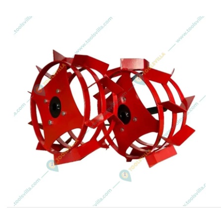 Heavy Duty 16 Inch Cage Wheel with Holder For 5 to 9 HP Diesel Power Tiller