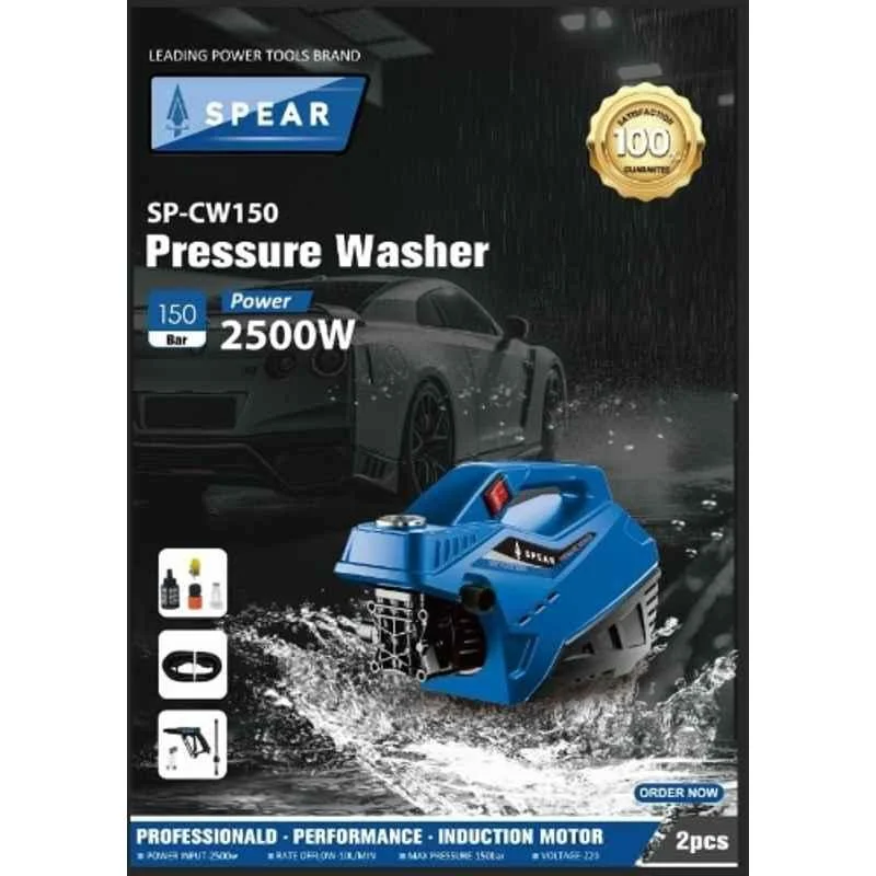 Spear 2500W 150Bar Pressure Car Washer,