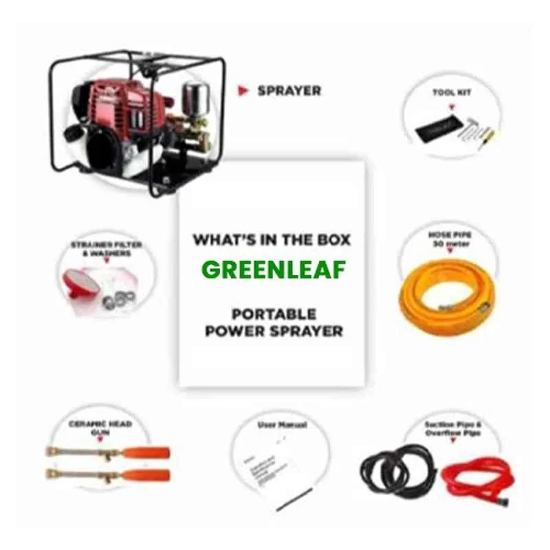 Greenleaf 4 Stroke 35cc Engine Portable High Pressure Power Sprayer