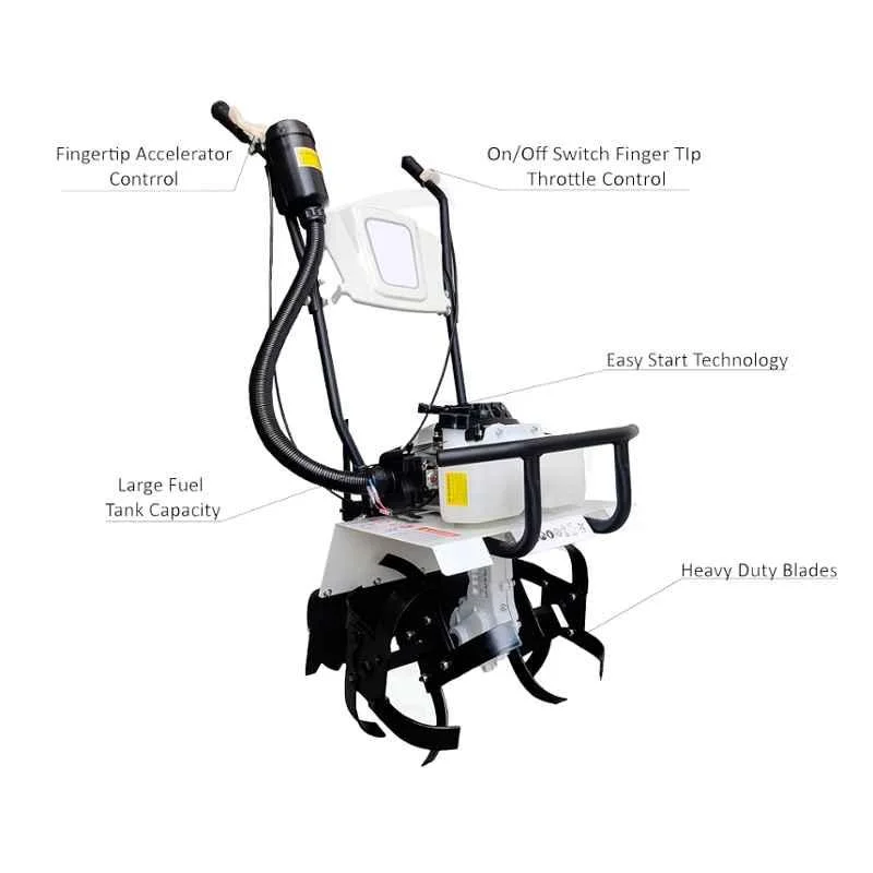 Greenleaf 3HP 2 Stroke 63cc Engine Mini Power Tiller