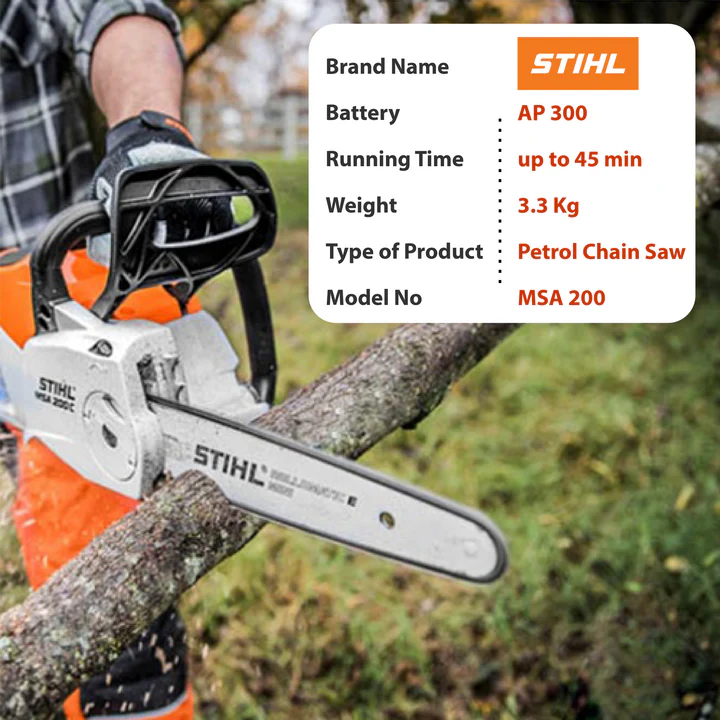 MSA 200 Cordless Chainsaw - AP System