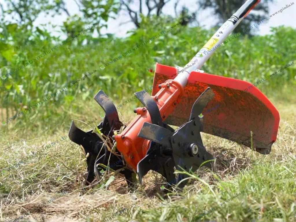 Heavy Duty 26 mm Round Tiller / Cultivator Attachment For Brush Cutter