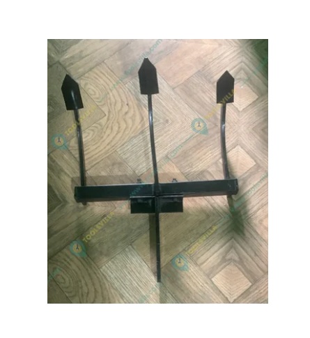 Mild Steel Economy Fix Cultivator Attachment for 5 to 10 HP Power Tiller