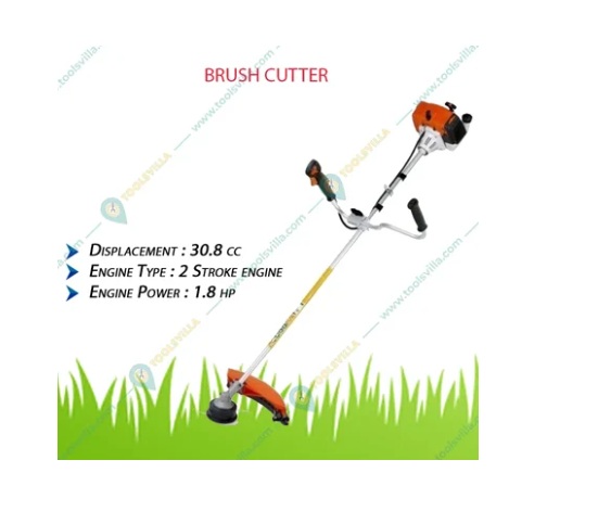 Stihl FS 120, 30.8CC 2-Stroke Sidepack Petrol Brush Cutter | 1.8 HP Grass Cutting Machine for Agriculture & Gardening