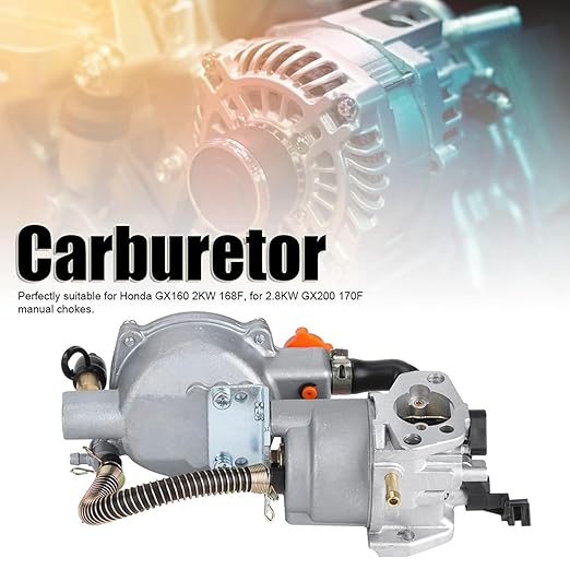 Dual Fuel Carburetor LPG NG Conversion Kit for GX160 168F GX200 170F 2KW-2.8KW Gasoline Generator