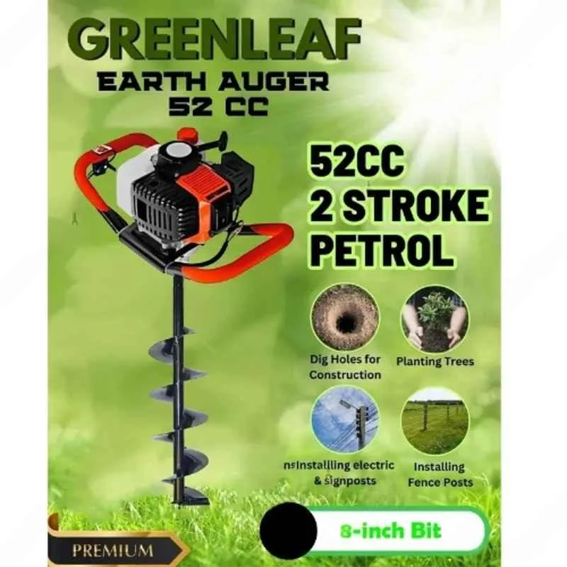 Greenleaf 52CC 2 Stroke Earth Auger with 8 inch Bit, EA-20