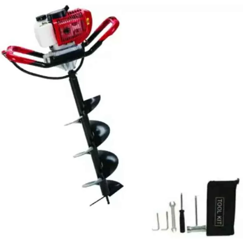 Greenleaf 1.25kW 52CC Engine Drill Hole Earth Auger with 6 inch Drill