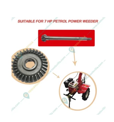 7 HP Petrol Power Weeder – Walking Umbrella Gear with Shaft for Heavy Duty Replacement Part