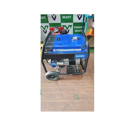 Portable 3.5 KVA Single Phase Recoil and Self Start Petrol Generator15L Tank, Power Backup for Home, Office & Outdoor Use