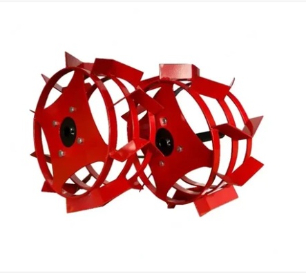 Heavy Duty 16 Inch Cage Wheel with Holder For 5 to 9 HP Petrol Power Tiller