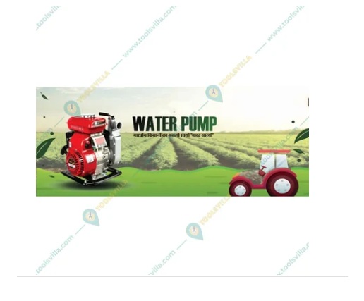 Heavy Duty 4 -stroke 98-cc 1.5 inch Petrol Operated Water Pump with Accessories for Irrigation Purposes