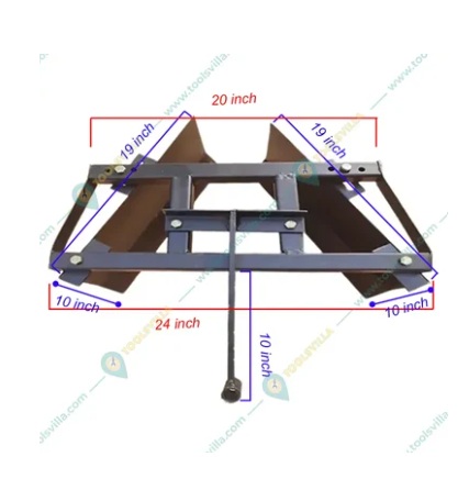 Economy Dol (Med) Maker Attachment for 5 to 12 HP Petrol Power Tiller