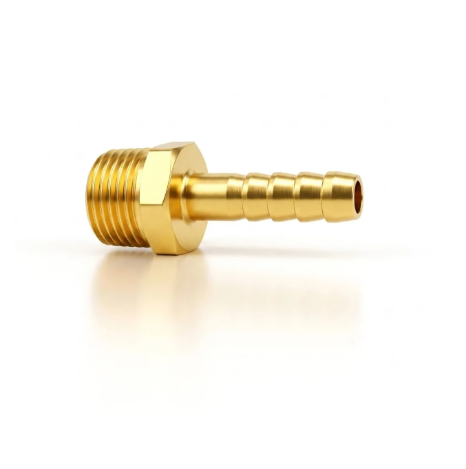 Brass Hose Nipple 0.5 inch-8.5MM