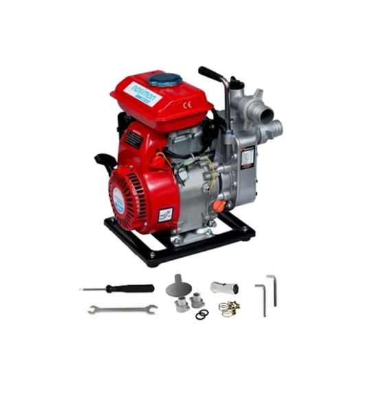 Heavy Duty 4 -stroke 98-cc 1.5 inch Petrol Operated Water Pump with Accessories for Irrigation Purposes