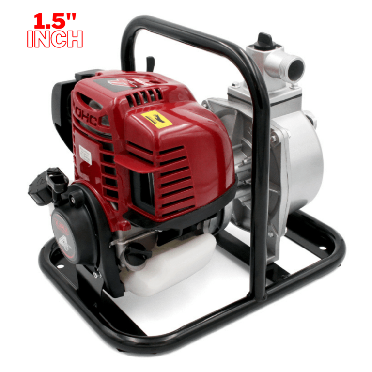 Petrol Engine Water Pump of 1.5 inch 4 Stroke With 35 cc Displacement Used For Irrigation, Water Logging