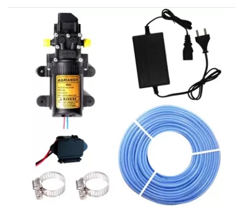 Heavy Duty 12VDC 110 PSI Pump Motor Kit With Accessories For Water Pump & Pest Spraying